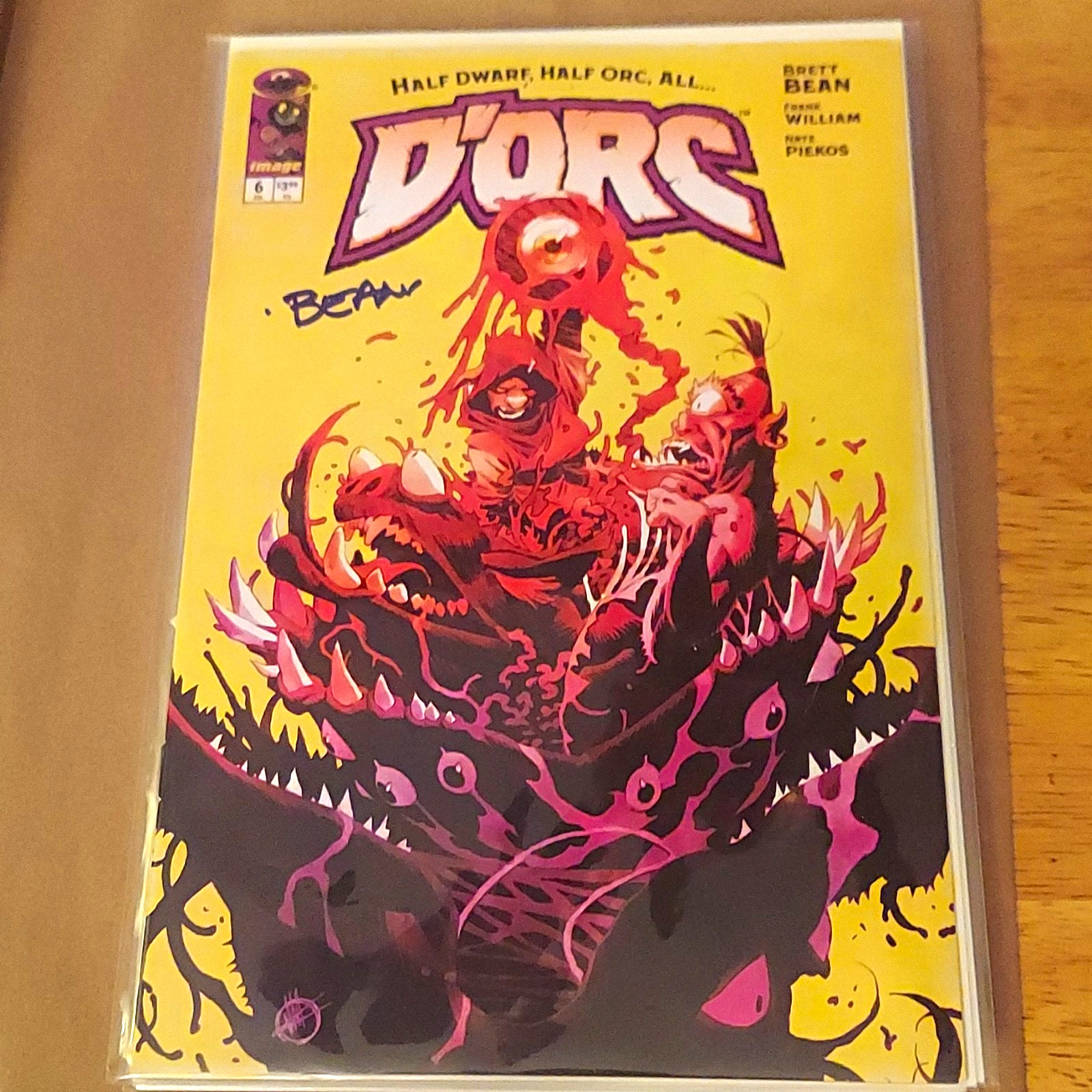 Image Comics D\'ORCS #6 Variant Cover by Matteo Scalera Signed Brett Bean w/COA 