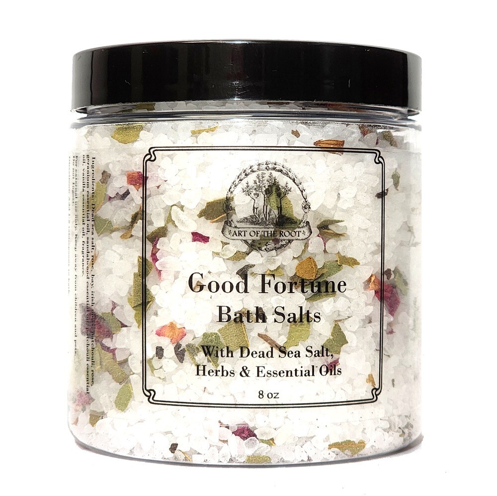 Good Fortune Bath Salts Healing, Blessings, Wishes,Hoodoo Voodoo Wiccan Pagan