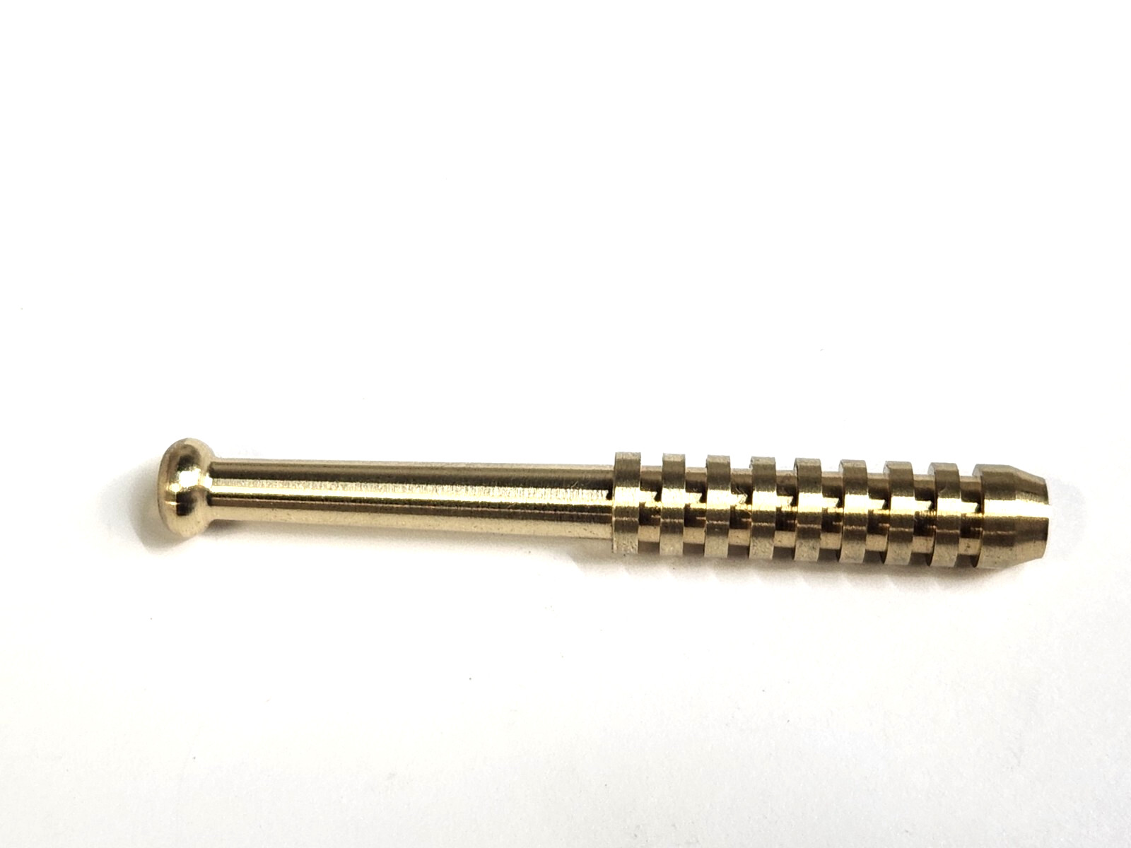 OLD SCHOOL SOLID BRASS METAL ONE HITTER PIPE  DUGOUT BAT 3