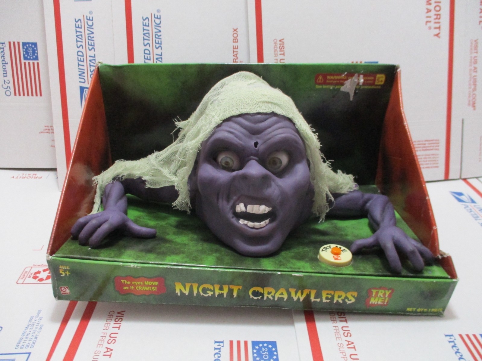 RARE Gemmy Night Crawler Purple Zombie NEW