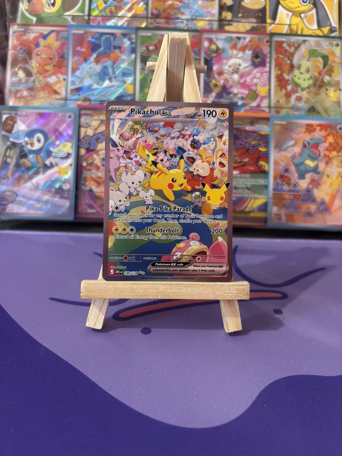 Pokémon TCG Pikachu ex 149/128 - 30th Anniversary Special Illustration Rare