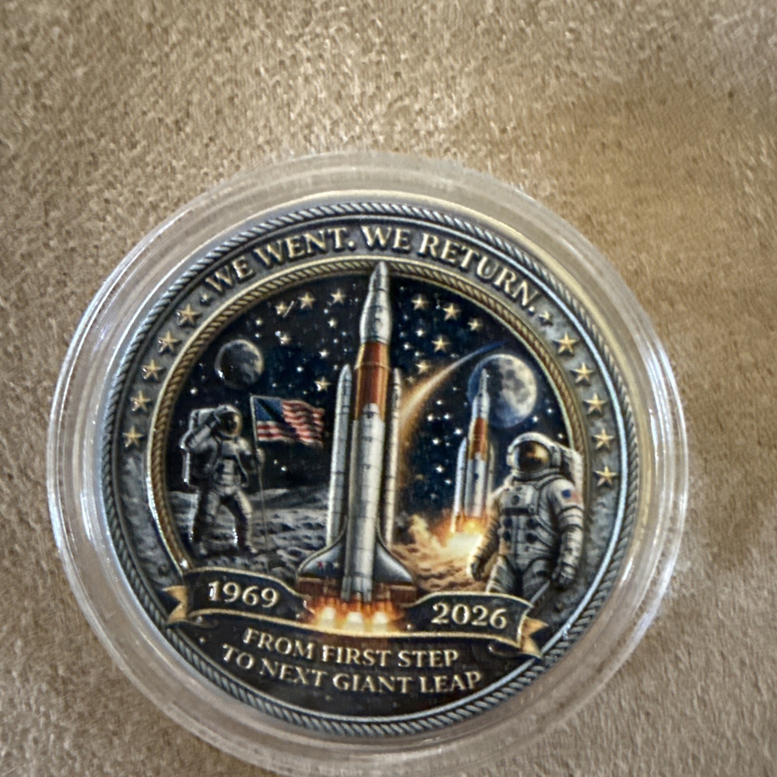 ARTERMIS II “from First Step To Next Giant Leap” Collectible Coin