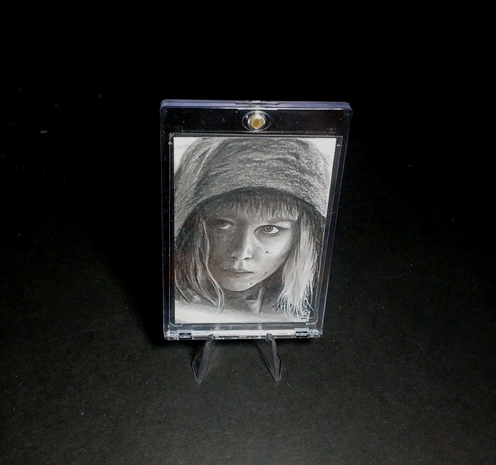 2024 STAR WARS SHIN HATI ACEO PSC 1/1 GRAPHITE SKETCH BY GIOVANNI CIMA