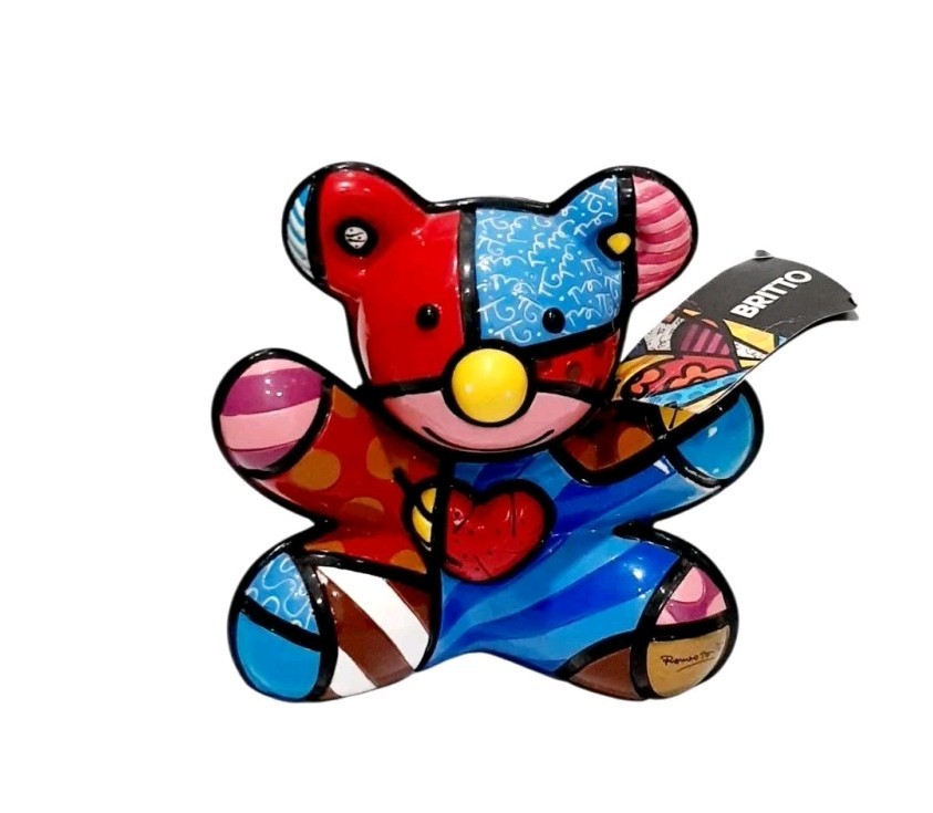 Romero Britto Cuddly Bear Second Edition #0116/4000 Rare SEE DESCRIPTION