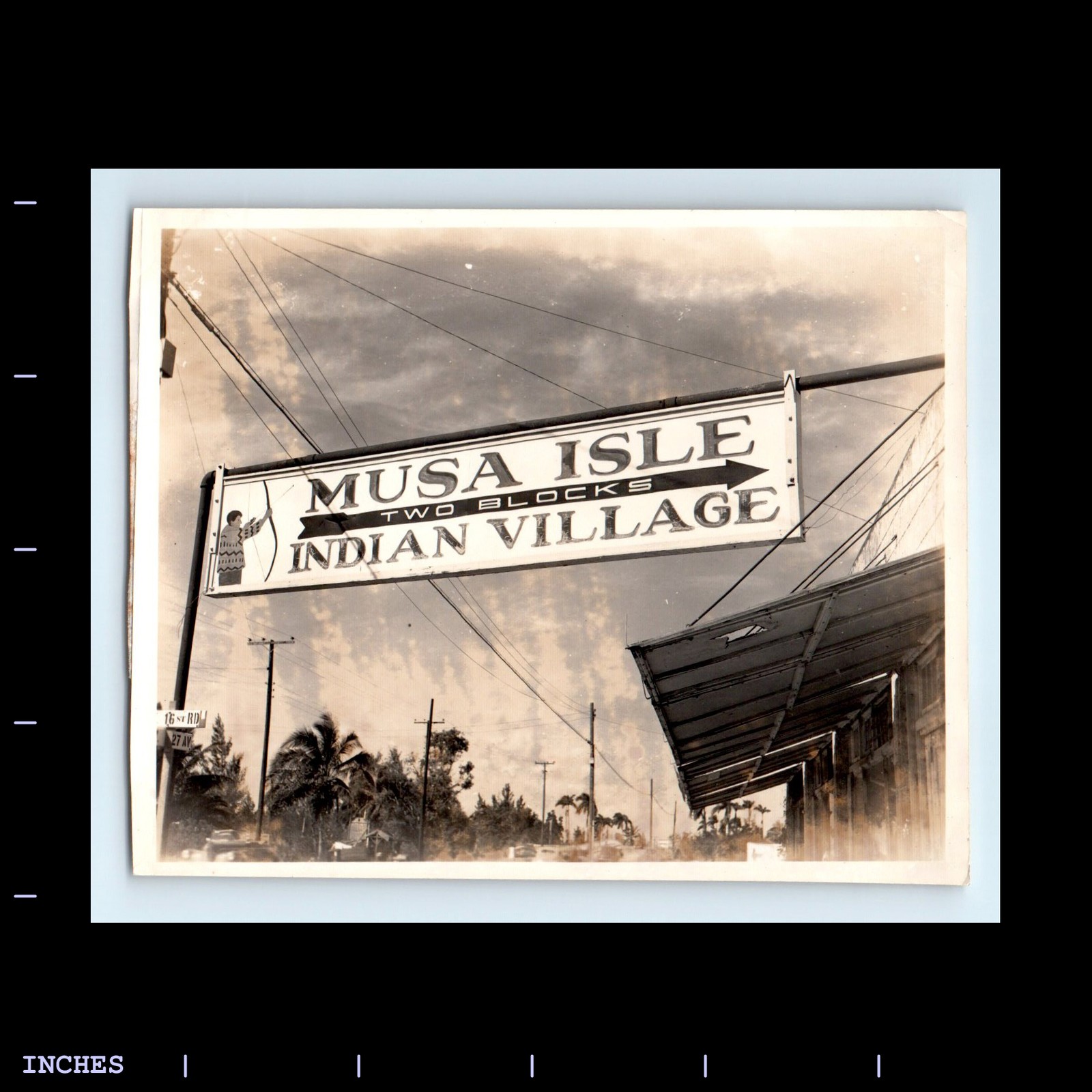 Old Vintage Photo MUSA ISLE INDIAN VILLAGE FLORIDA SEMINOLES MIAMI RIVER