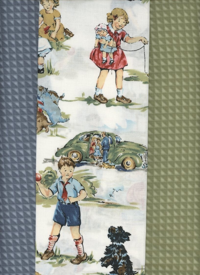1.5yd Bundle Vintage Kids Alexander Henry Nicole de Leon HTF w/Companion Prints