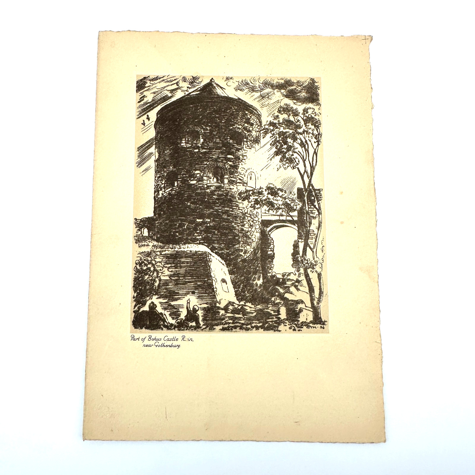 RARE 1939 Swedish American Line Menu M.S. Gripsholm Gothenburg Dinner Menu Print