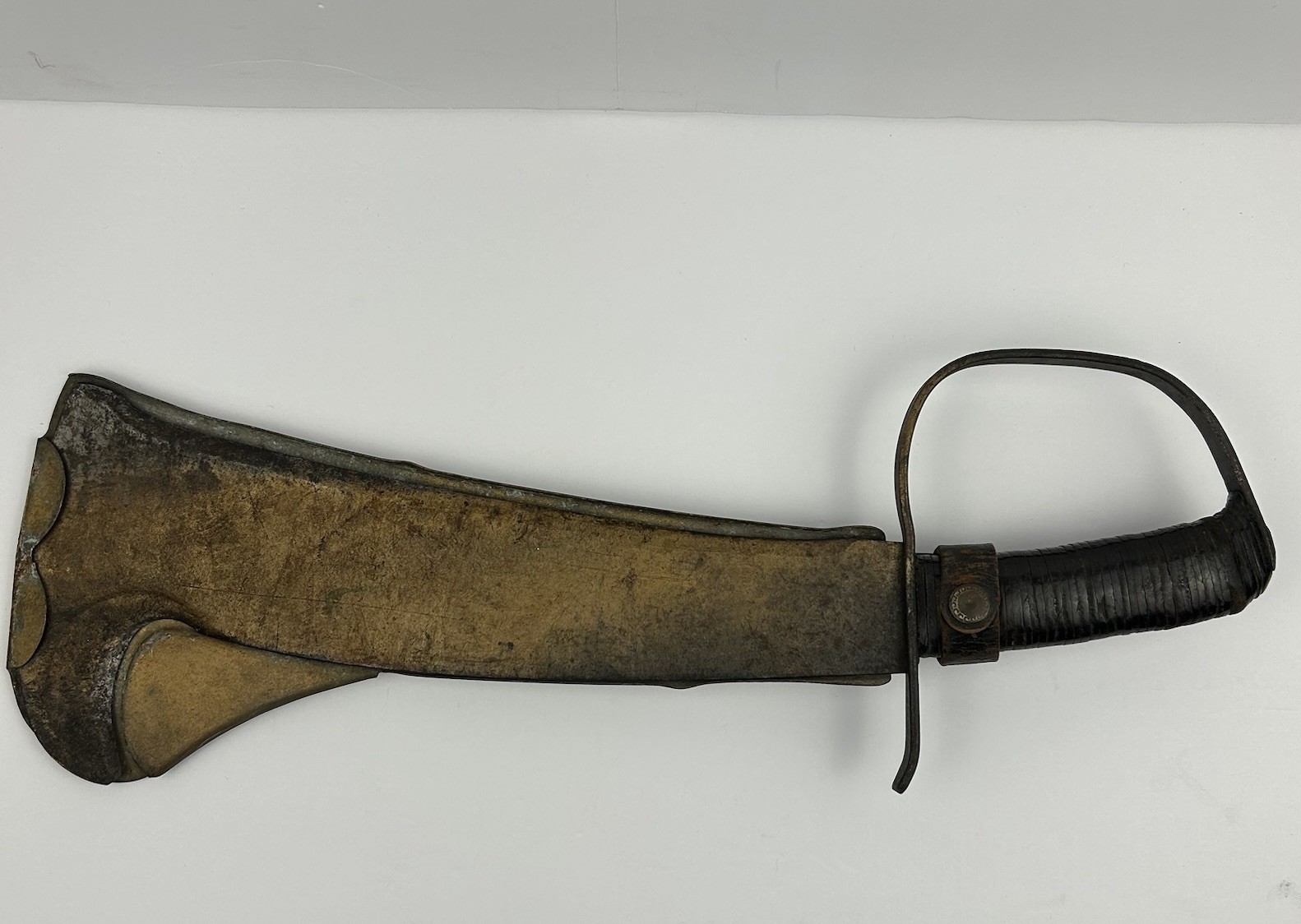 Vintage WWII US Military Woodmans Pal 280 Machete Knife & Rare Metal Scabbard
