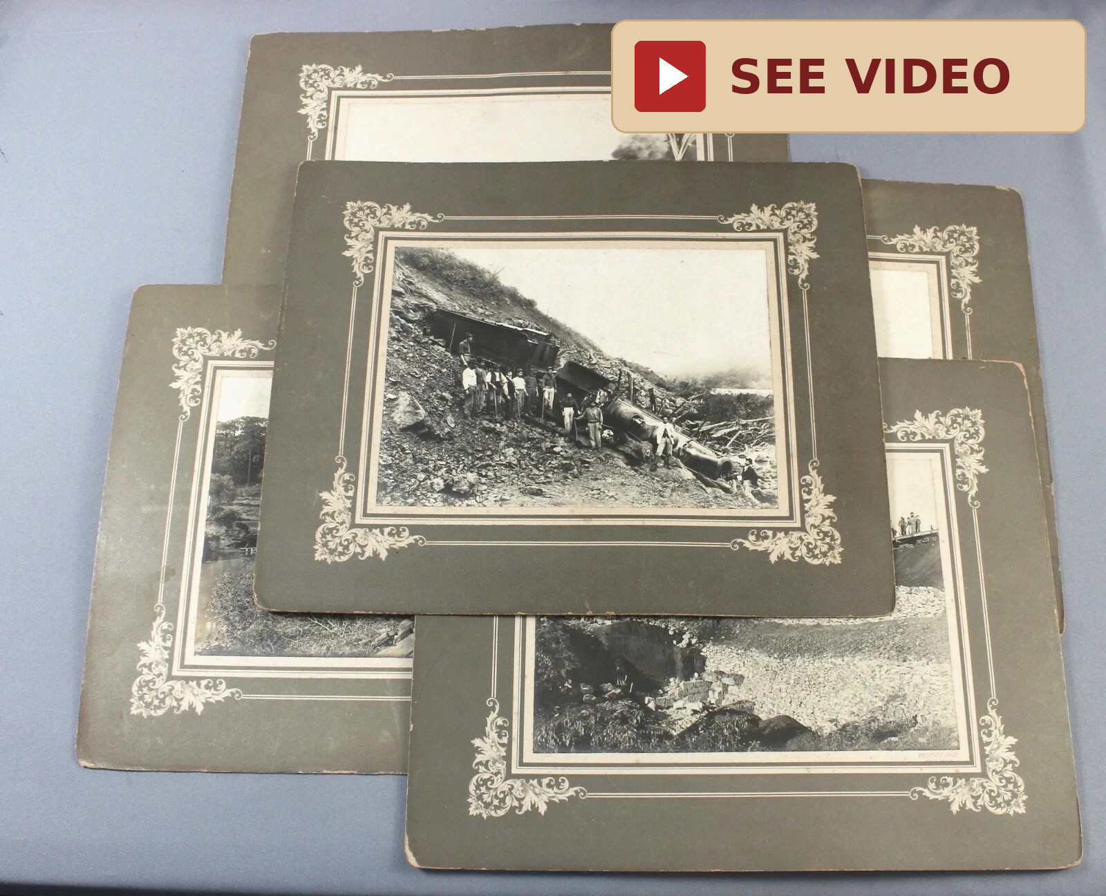 BRAZIL 5 Frederico Lange photos c1905 - video - Sao Paulo railway Ponta Grossa