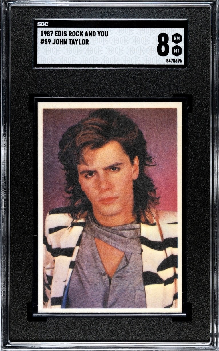 1987 Edis Rock & You #59 JOHN TAYLOR SGC 8 Pop 1 highest Duran Duran