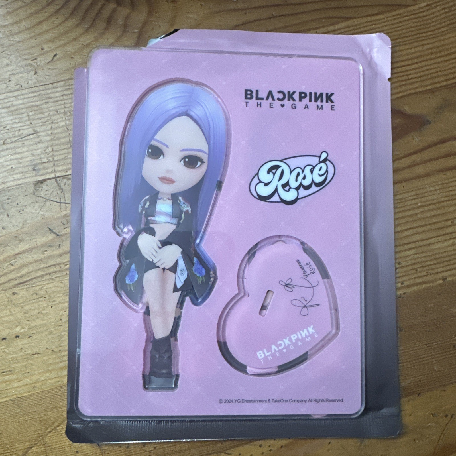 BLACKPINK YG Rosé THE GAME Acrylic Stand Limited Edition from China   