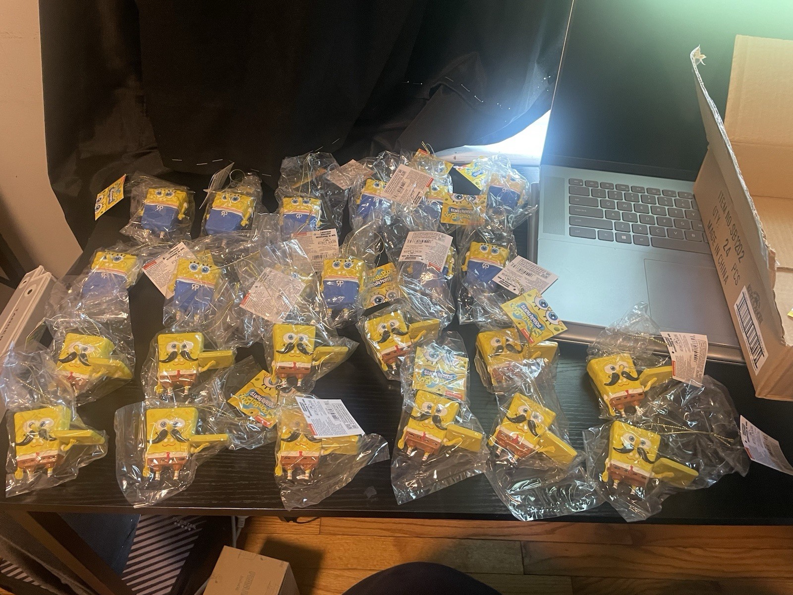 NWT SpongeBob SquarePants Ornaments Nickelodeon Lot Of 24 Kurt ADLER 2022 SB1202