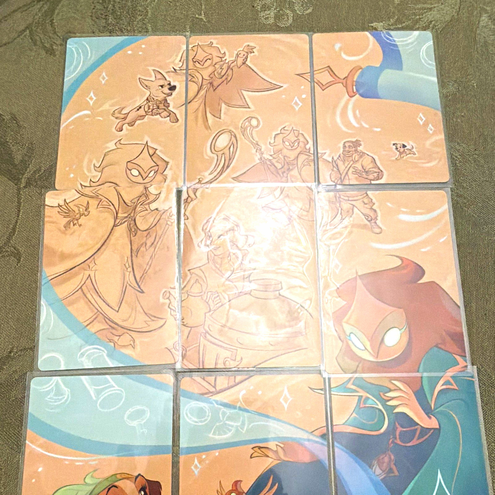 Ravensburger Disney Lorcana 9-Card Puzzle Art Non-Sport Lot Maleficent Lady