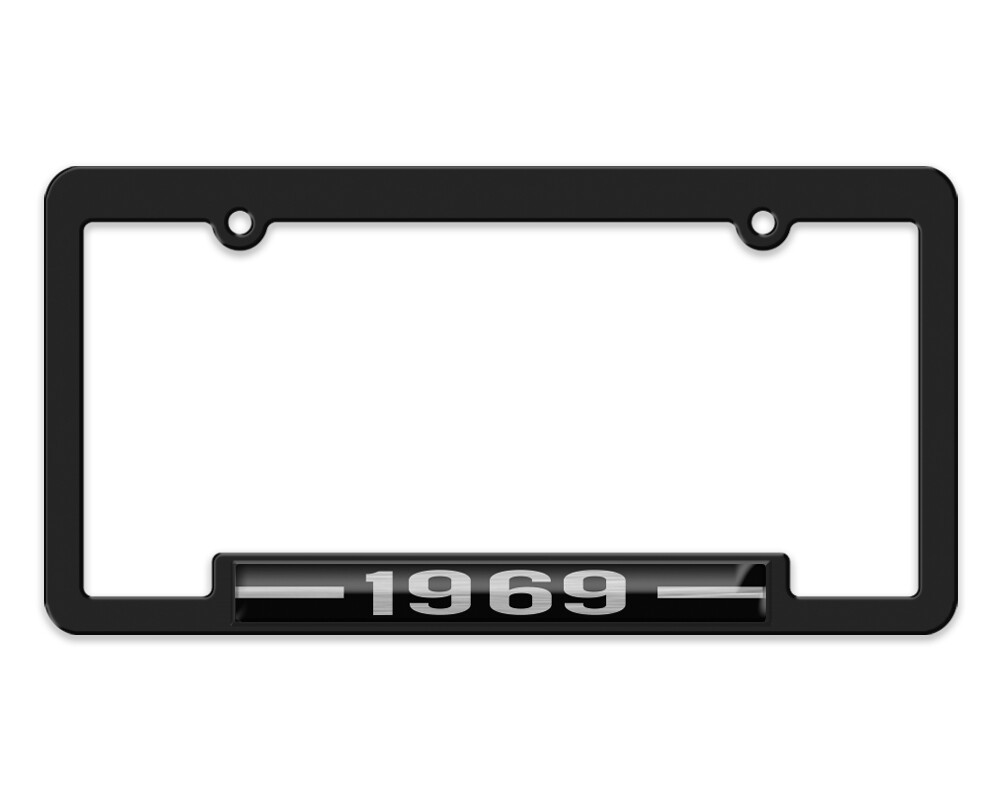 1969 Classic Car & Truck License Plate Frame. Antique Automobile year models. 