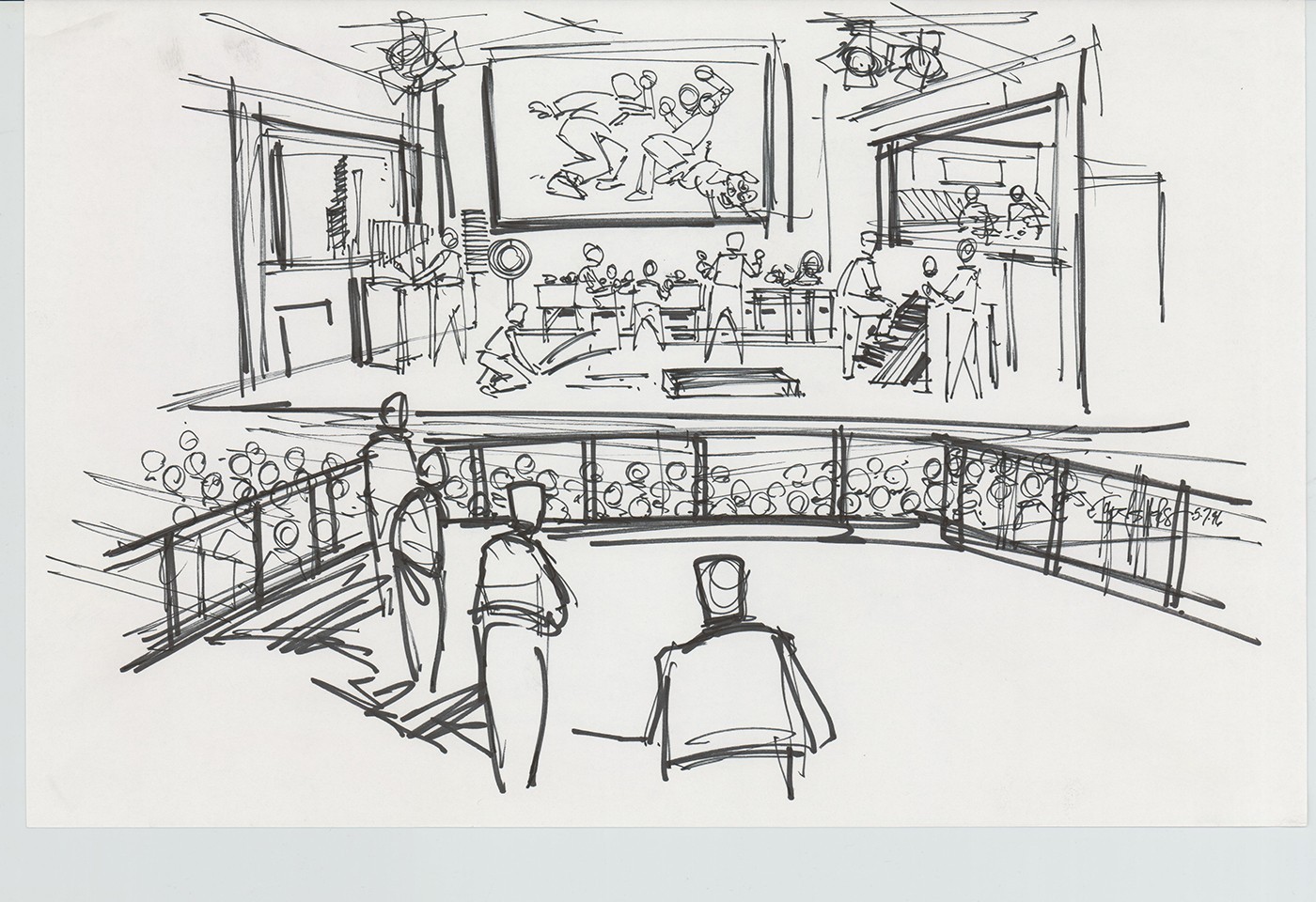Disneyland Attraction CA Adventure Plan Drawing Imagineer Original 1996 A176