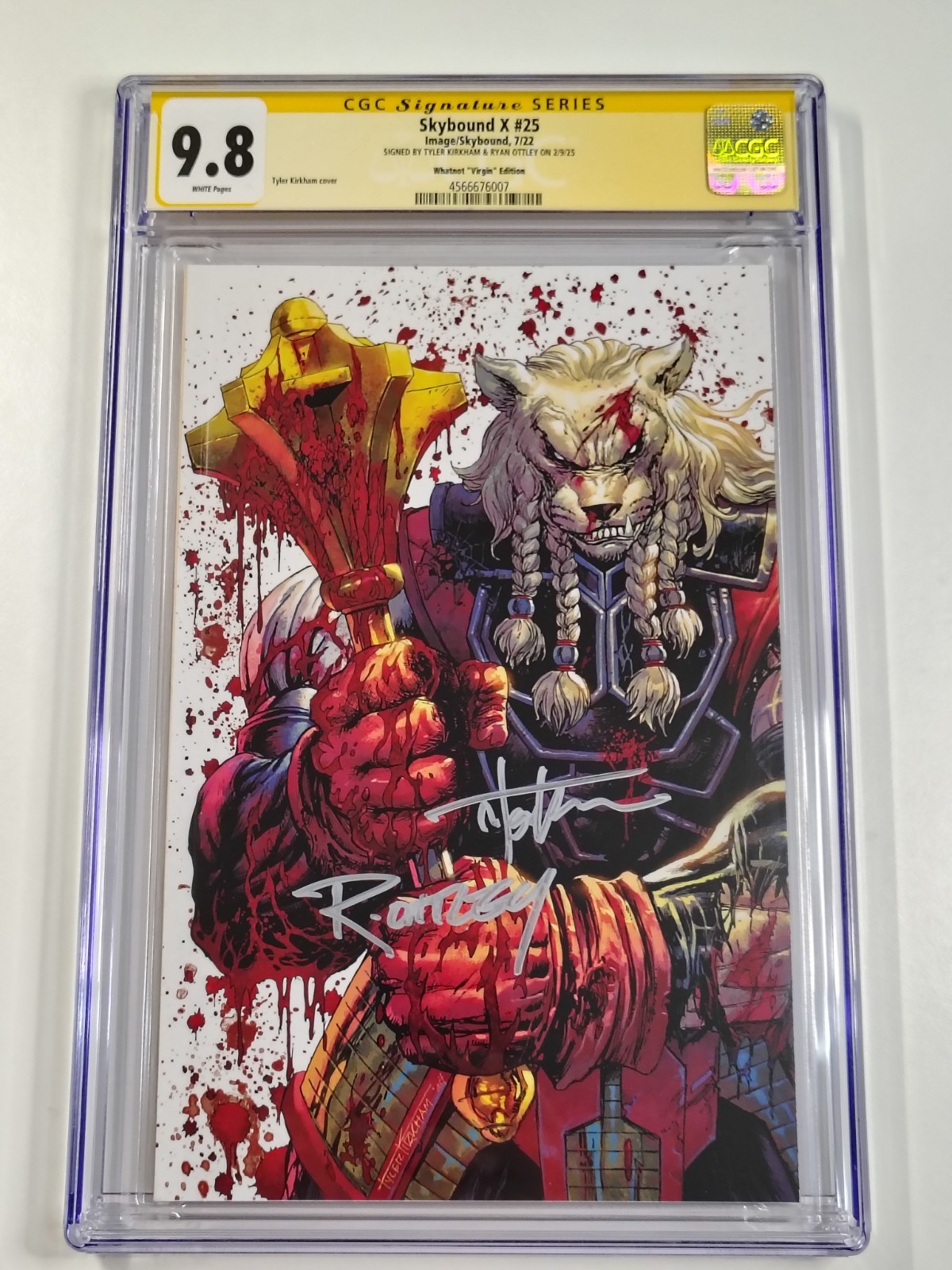 Skybound X #25 CGC Sig Series 9.8 2X Signed Ottley Kirkham Whatnot Battle Beast