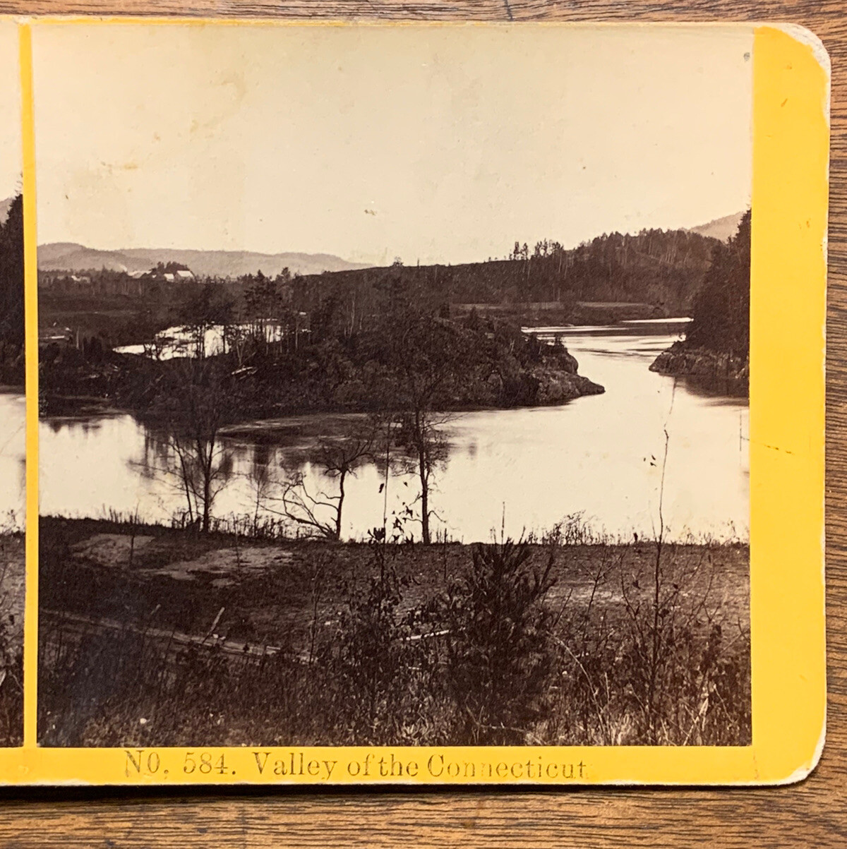 Antique Stereoview Old Photo Connecticut River Valley Kilburn Vintage Photograph
