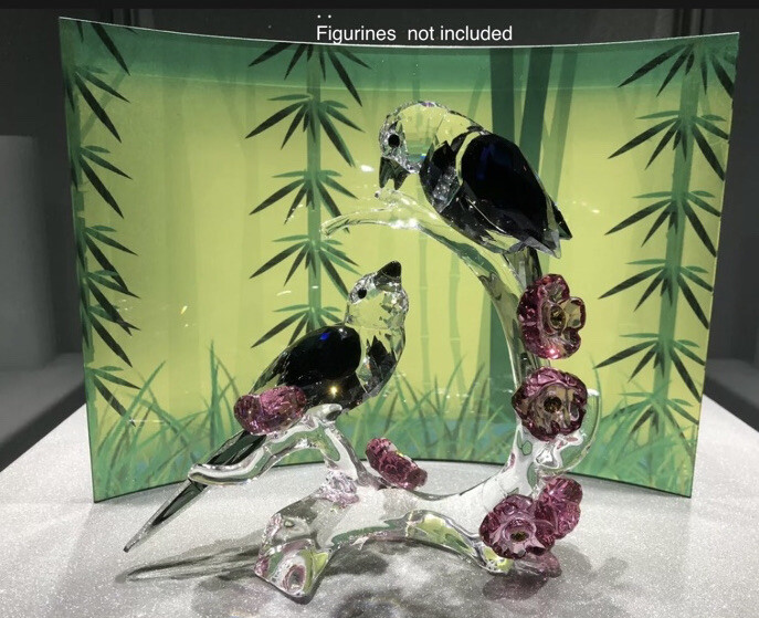 Swarovski scs Bird Lion giraffe Wild Life Crystal Display Read Description