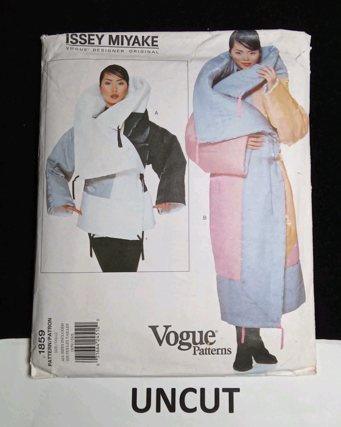VOGUE 1859 Pattern Designer Original Issey Miyake Futon Coat All Sizes FF UNCUT