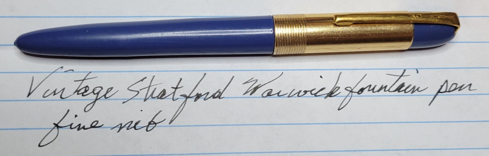 Vintage Stratford Warwick with Fine Nib & Metal/Plastic Cap 1947-53