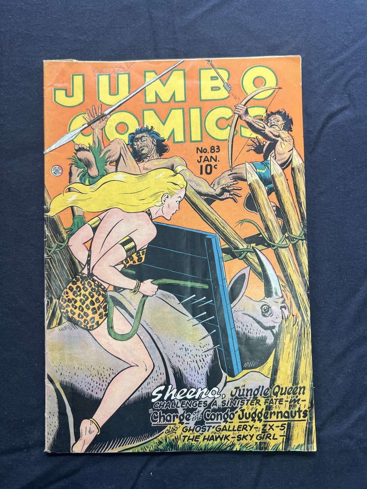 Jumbo Comics #83 Fiction House January 1946 Sheena