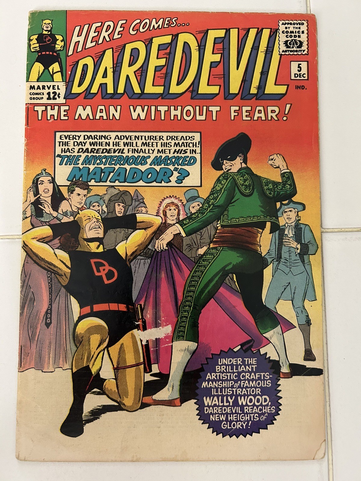 Silver age Daredevil #5 (Marvel, 1964) Chest Emblem Redesign, 1st Matador 🔥