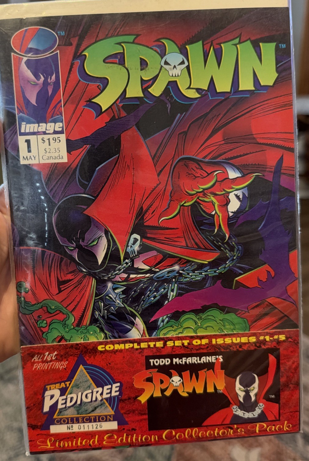 Spawn 1-5 Limited Edition Collector\'s Pack Pedigree Todd McFarlane 1st Printings