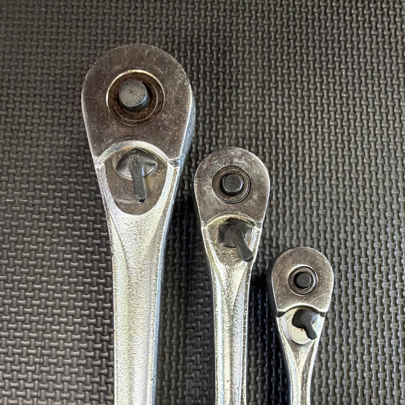 Craftsman 1/2”, 3/8”, 1/4” Ratchet Set - USA - Vintage - Working Condition