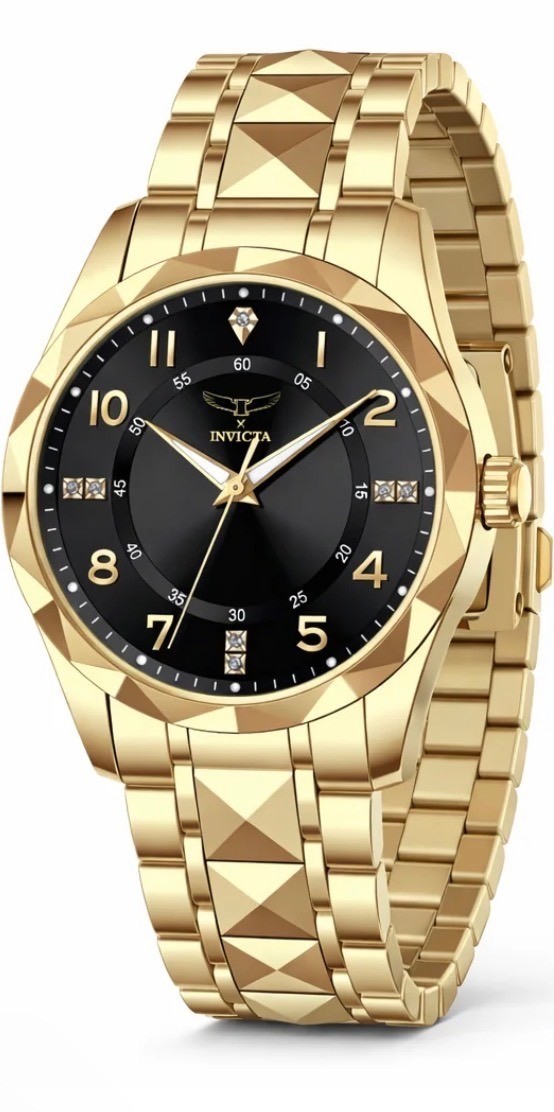 $249 INVICTA SPECIALTY I GOLD WITH BLACK FACE 40mm