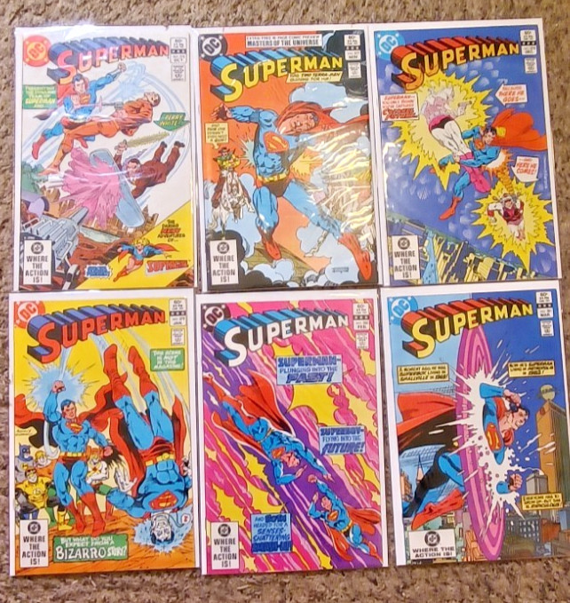 Superman Six 1983 DC Comics 376 377 378 379 380 381 VF