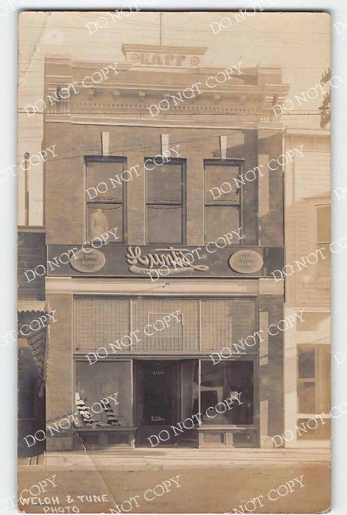 Antique RPPC Goldfield, Nevada Hunt's Hygrade Store 1910s Rare Photo Postcard