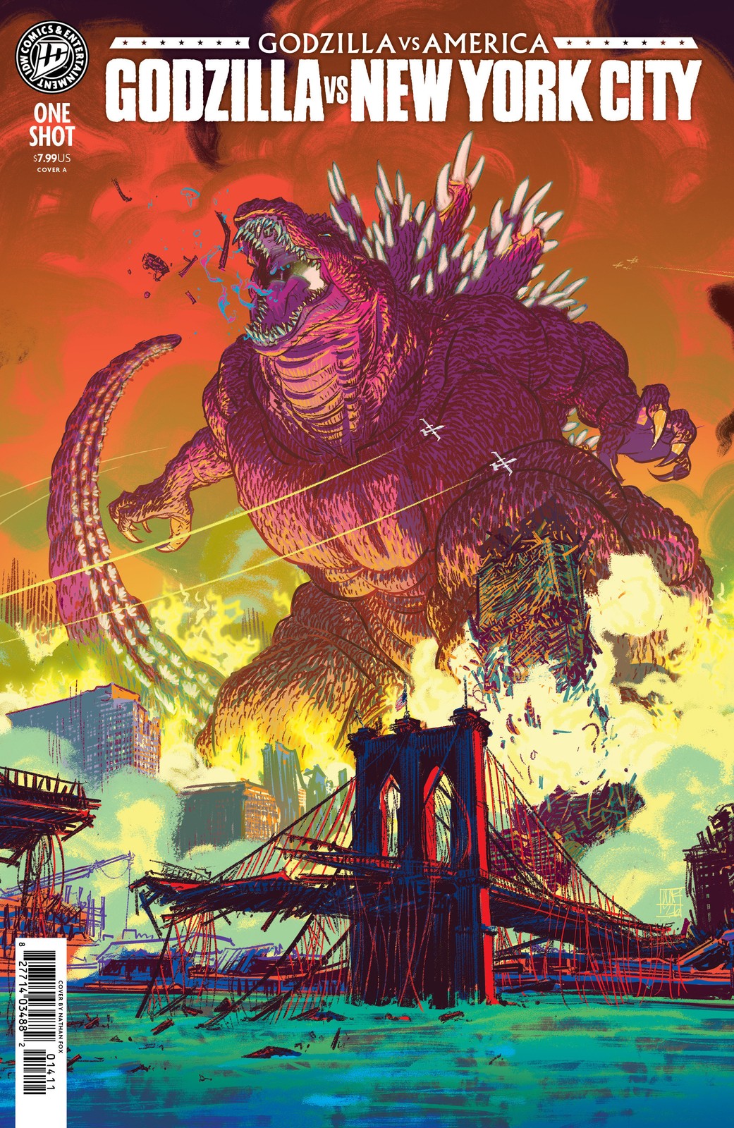Godzilla Vs. America: New York City CVR A Fox Pre Order 11/11/26 Idw