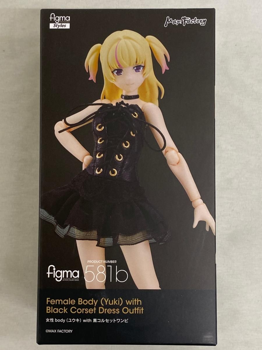 Max Factory figma Styles Female Body Yuki Black Corset Dress Unopened