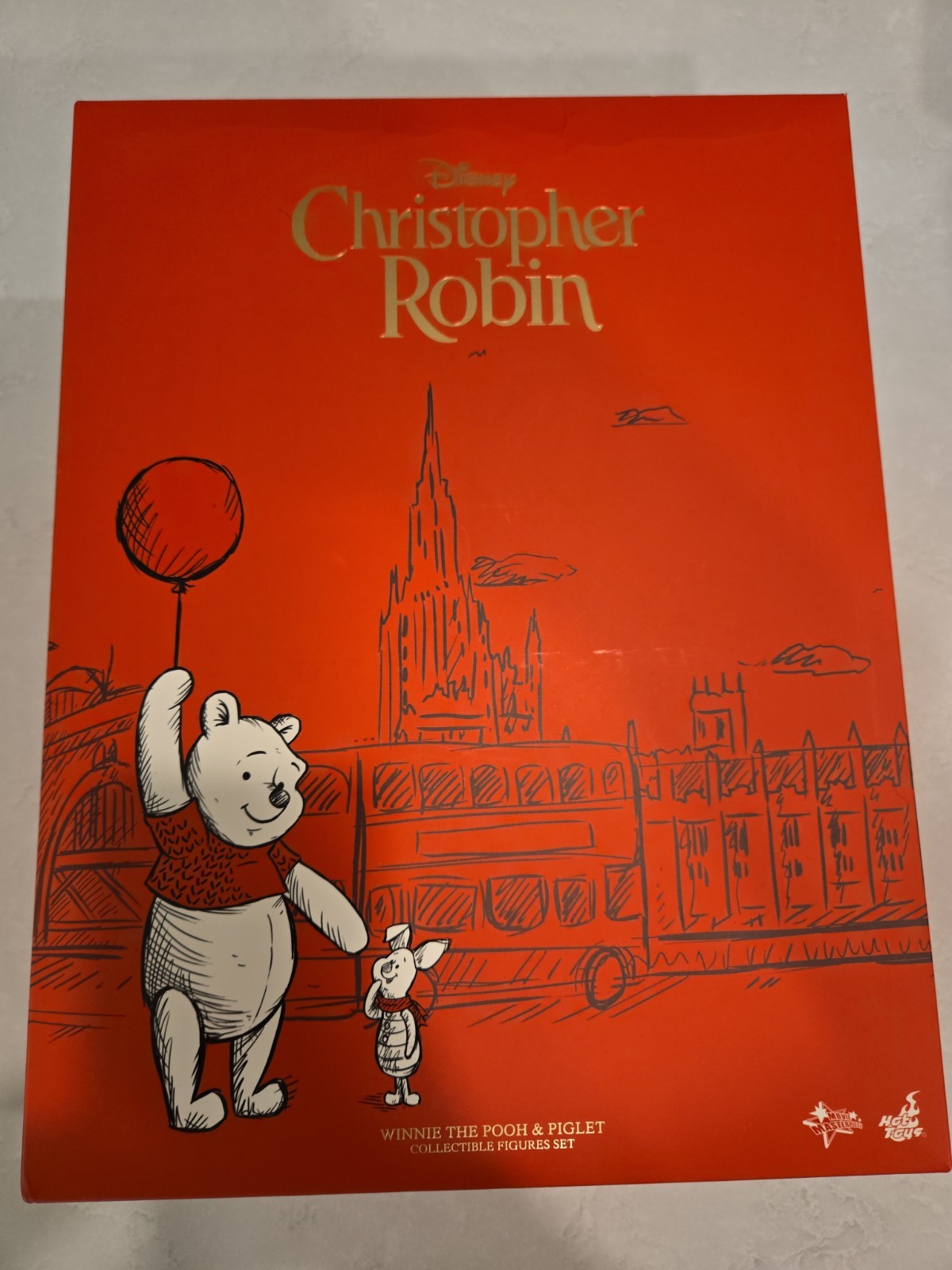 Hot Toys Winnie the Pooh and Me (Christopher Robin) Pooh and Piglet Figure Set