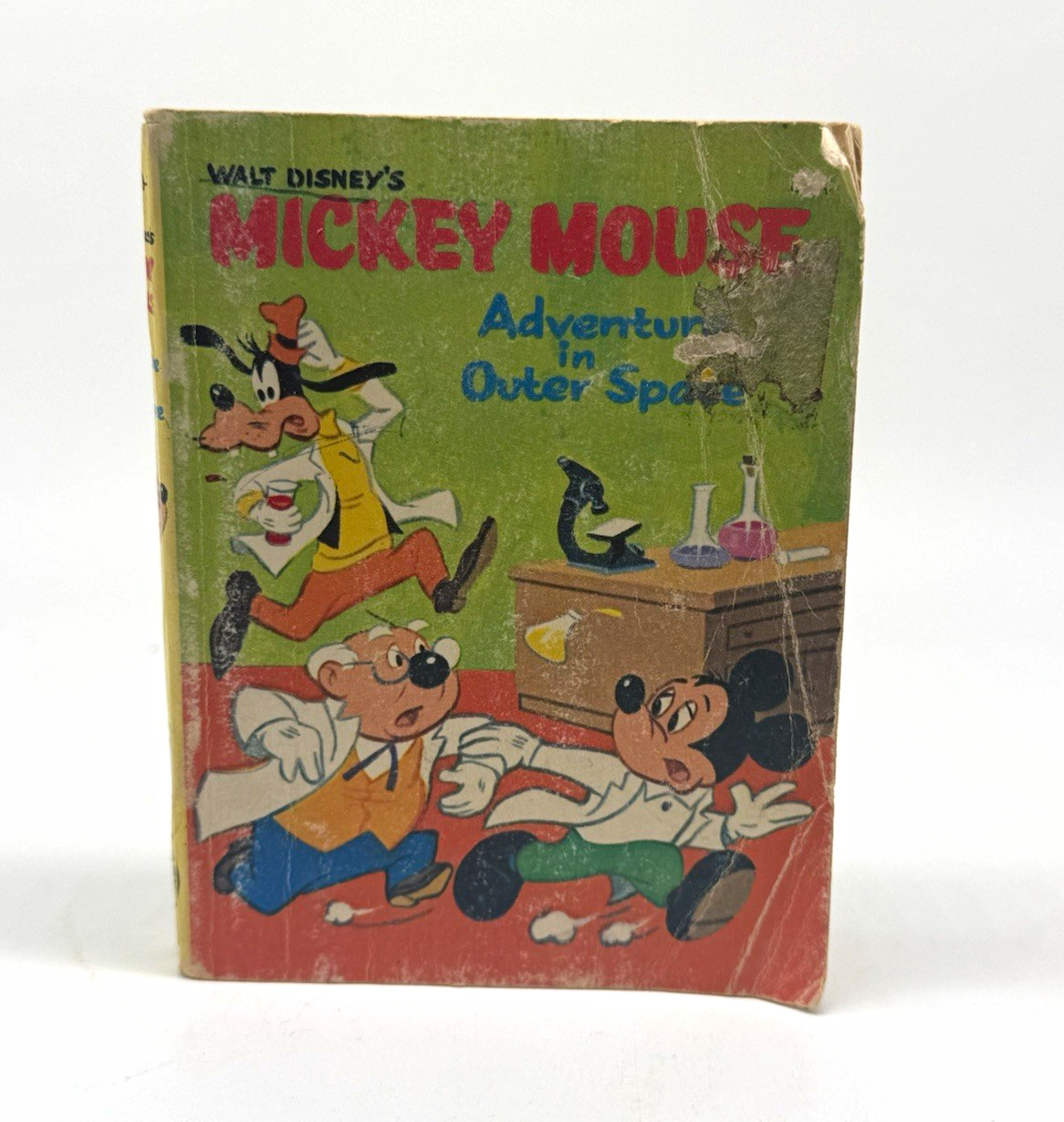 Vintage 1968 Disney Mickey Mouse Adventure in Outer Space Whitman BigLittle Book