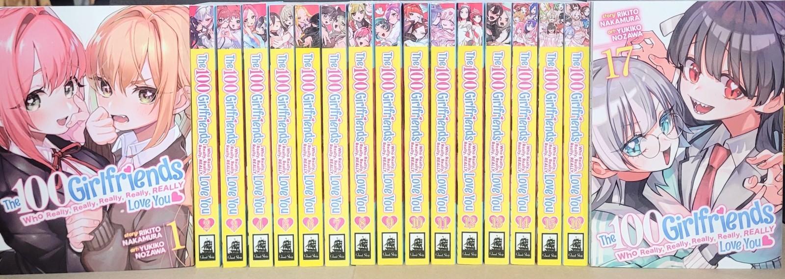 The 100 Girlfriends Who Really Really Love You Manga Volumes 1-17 New In English