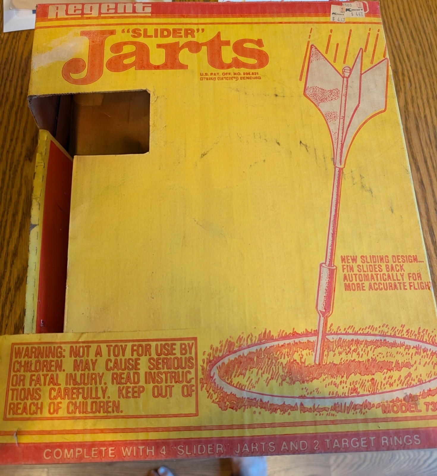 Vintage Slider J @ R T S EMPTY BOX  No Metal Parts eBay Compliant Lawn Game