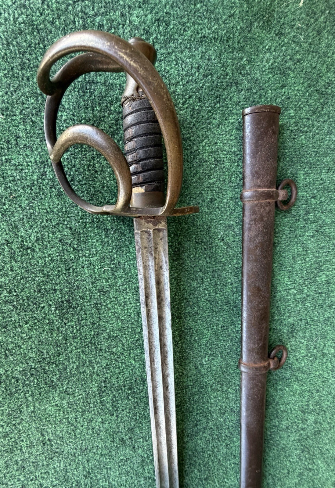 Early 19 C. German or Russian Cuirassier Model 1819 Palash Broadsword