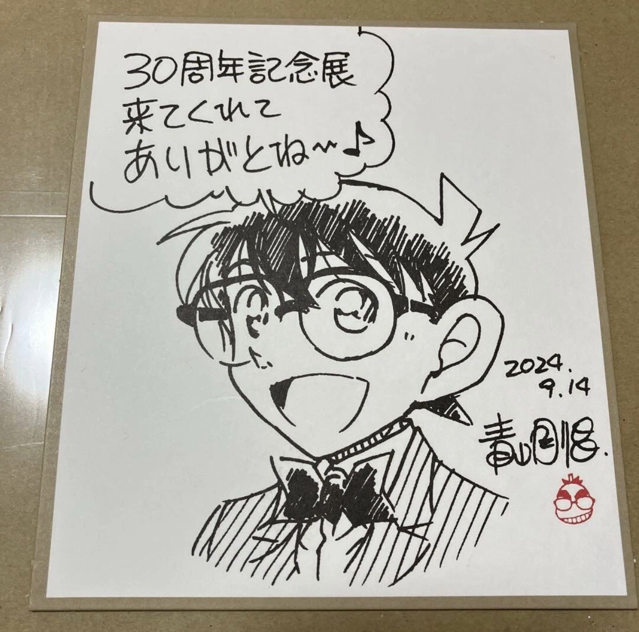 Detective Conan 30th Anniversary Exhibition 2024 Shikishi Japan limited