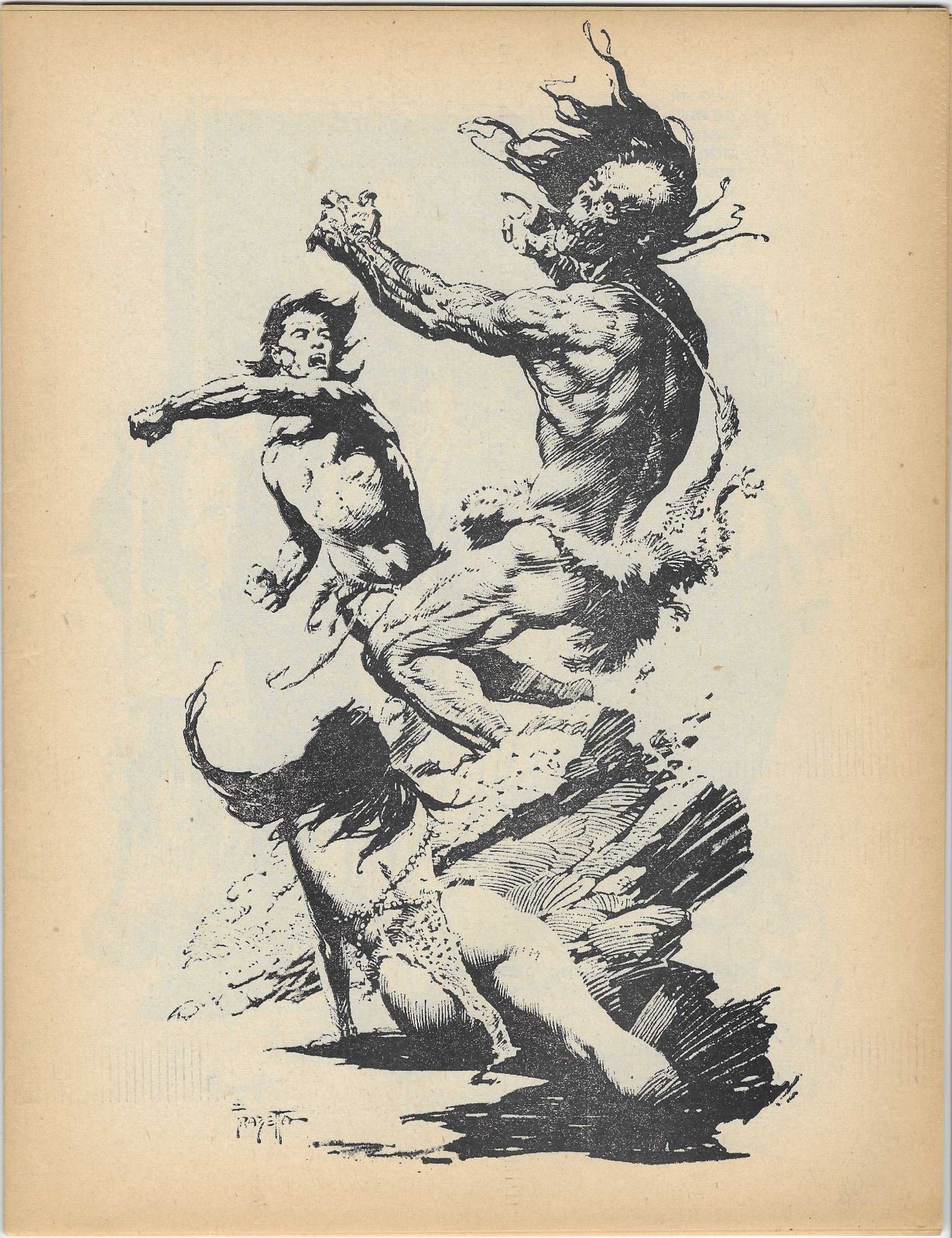 CAPTAIN GEORGE'S COMIC WORLD #15, 1969 RARE, EARLY FANZINE, FRANK FRAZETTA