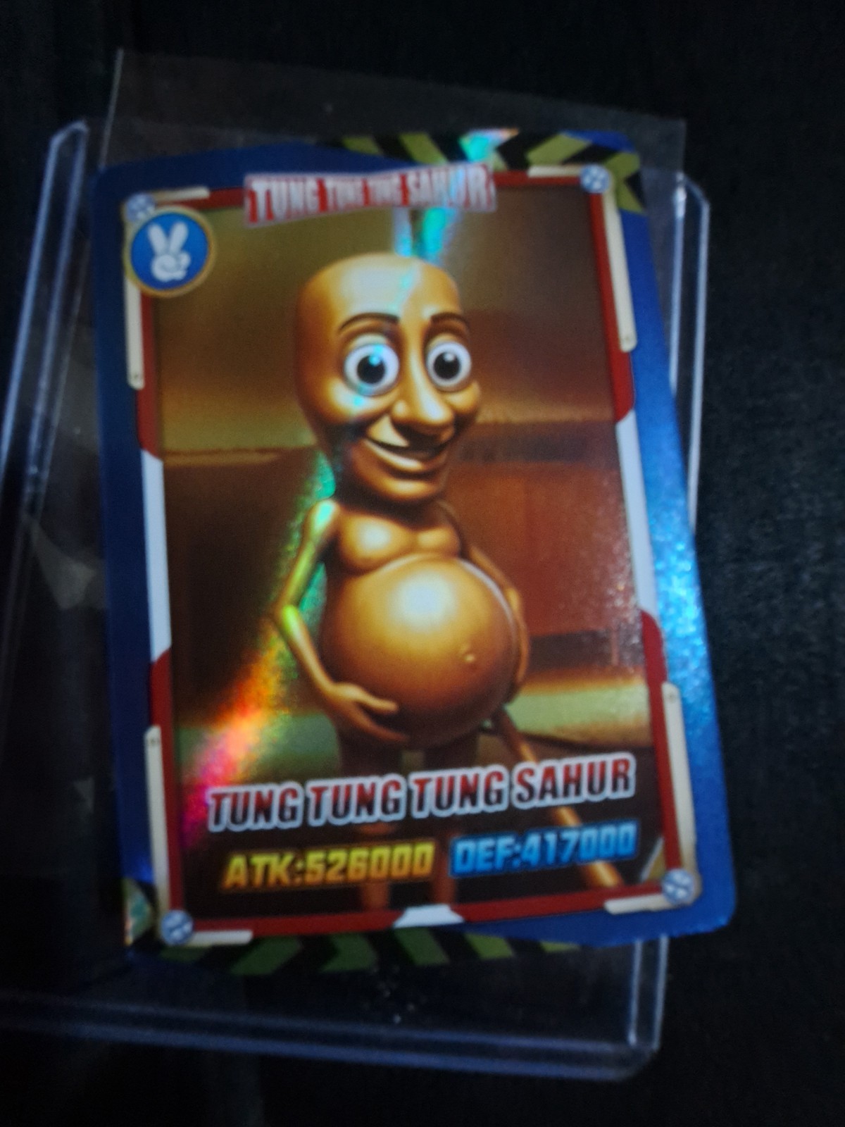 *Pregnant* Tung Tung Tung Sahur Holo Italian Brainrot Trading Card 2025