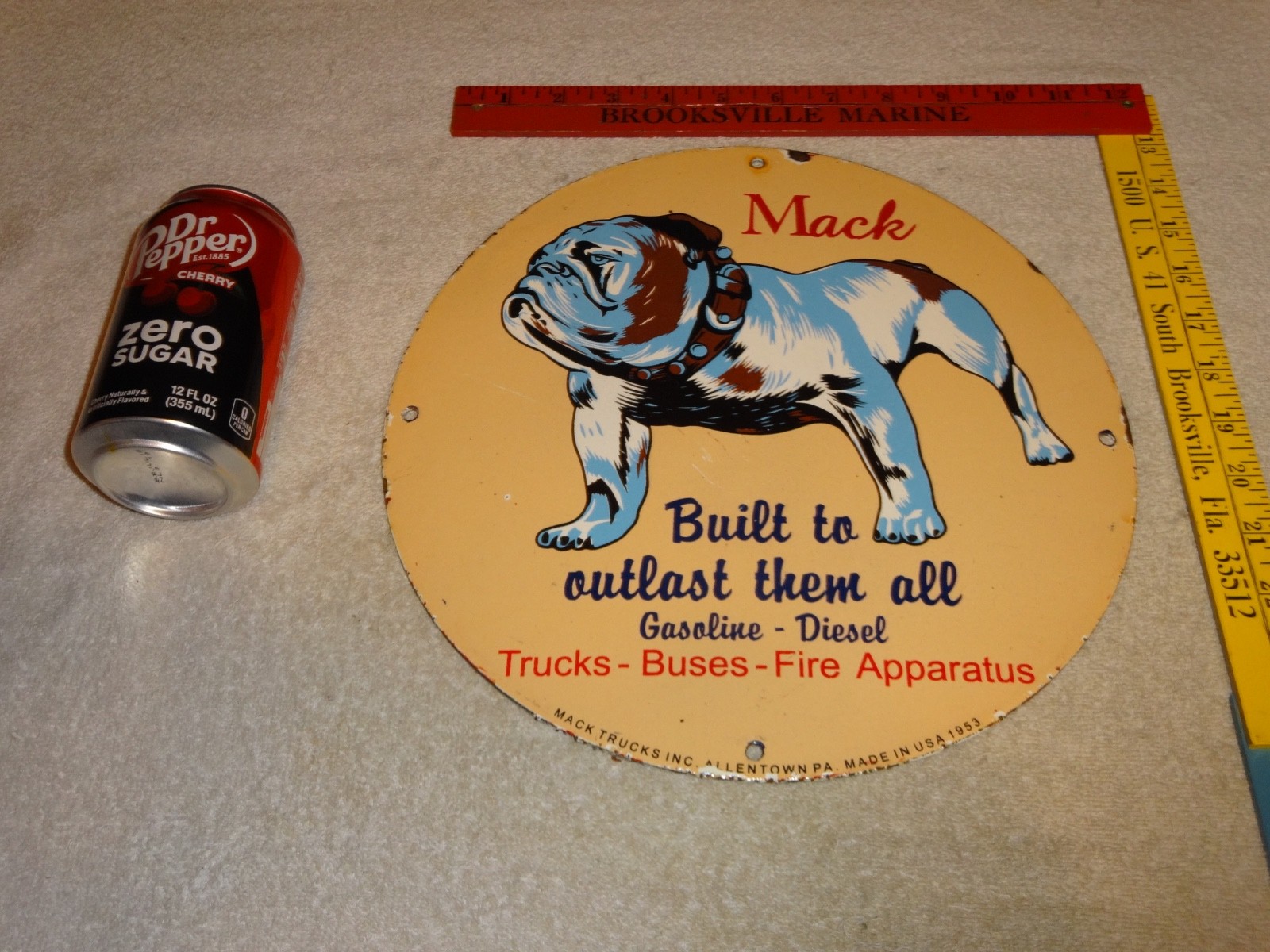 VINTAGE  MACK🐶TRUCKS BUSES GASOLINE DIESEL 11 3/4\