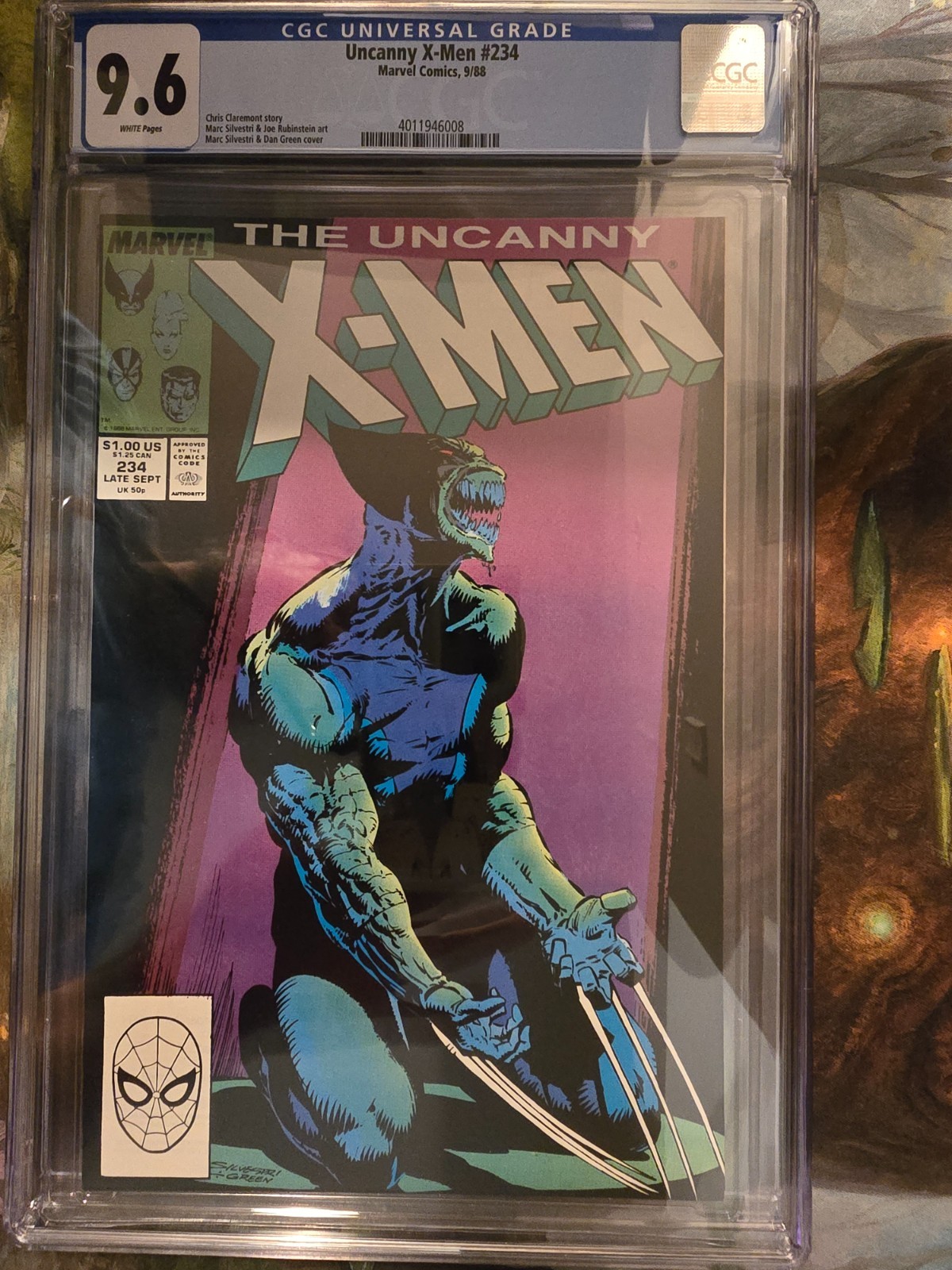 The Uncanny X-Men #234 (Marvel Comics Late September 1988) CGC 9.6