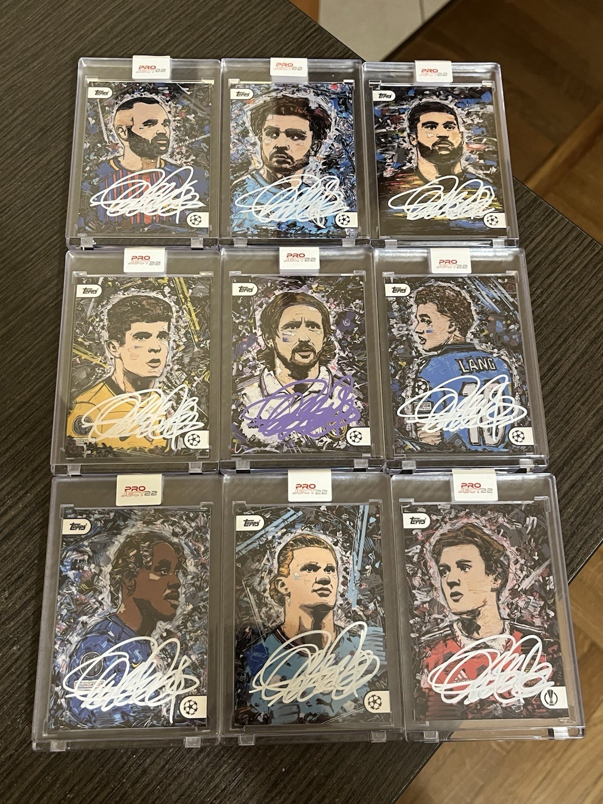 Topps Project22 UEFA Autographed Card Lot On Card by Ivan Beslic
