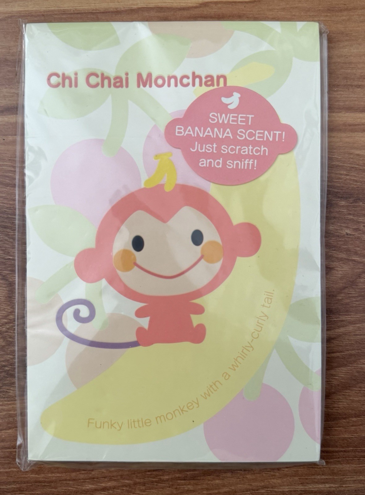 2004 Sanrio Chi Chai Monchan Banana Scent Stickers Notepad Japan Sealed RARE