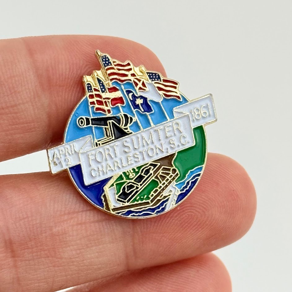 Fort Sumter Charleston SC South Carolina Patriotic Souvenir Pin