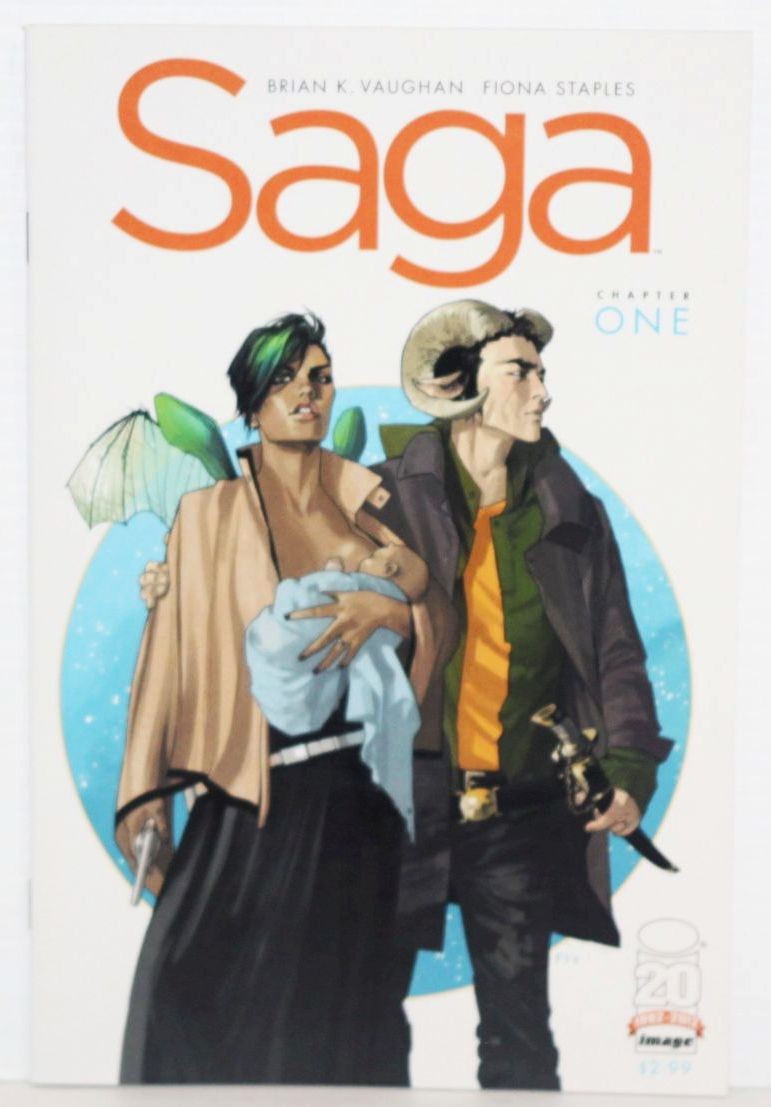 Saga #1 Image Comics 2012 - 1st Print Brian K. Vaughan, Fiona Staples HIGH GRADE