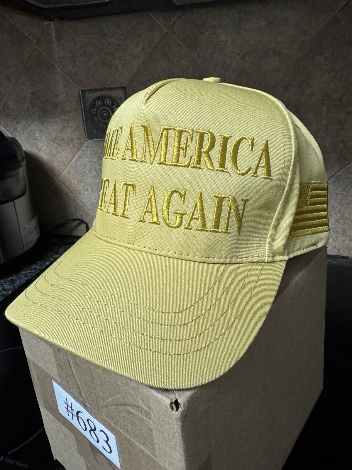 Authentic All Gold Cali-Fame Limited Edition MAGA Hat. Trump 45-47 RNC (2024)