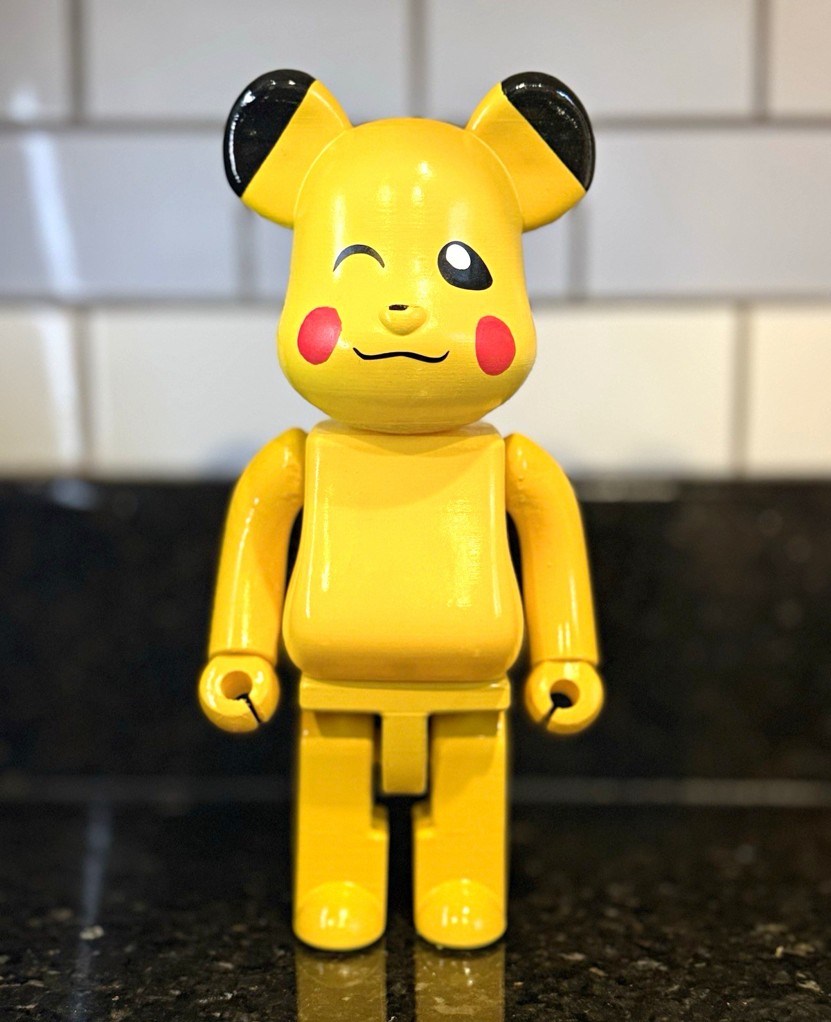 400% 3D printed Pikachu bear brick 12 inches Tall