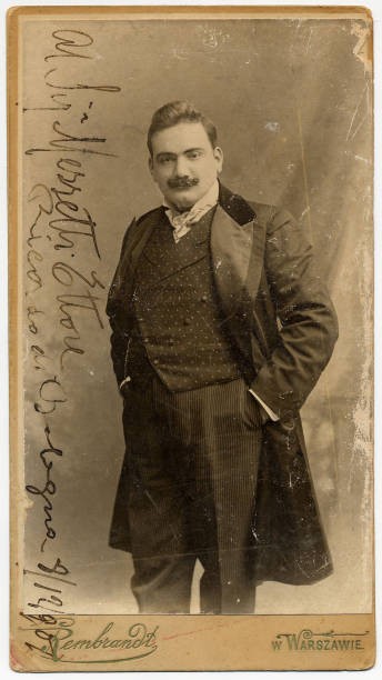Portrait of the opera singer Enrico Caruso 1900s Historic Old Photo